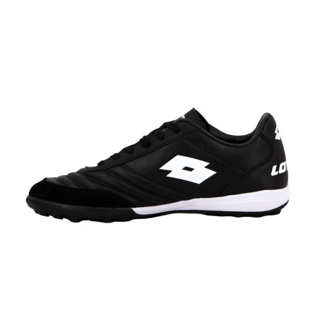 Championes Lotto Futbol Cuero Black White