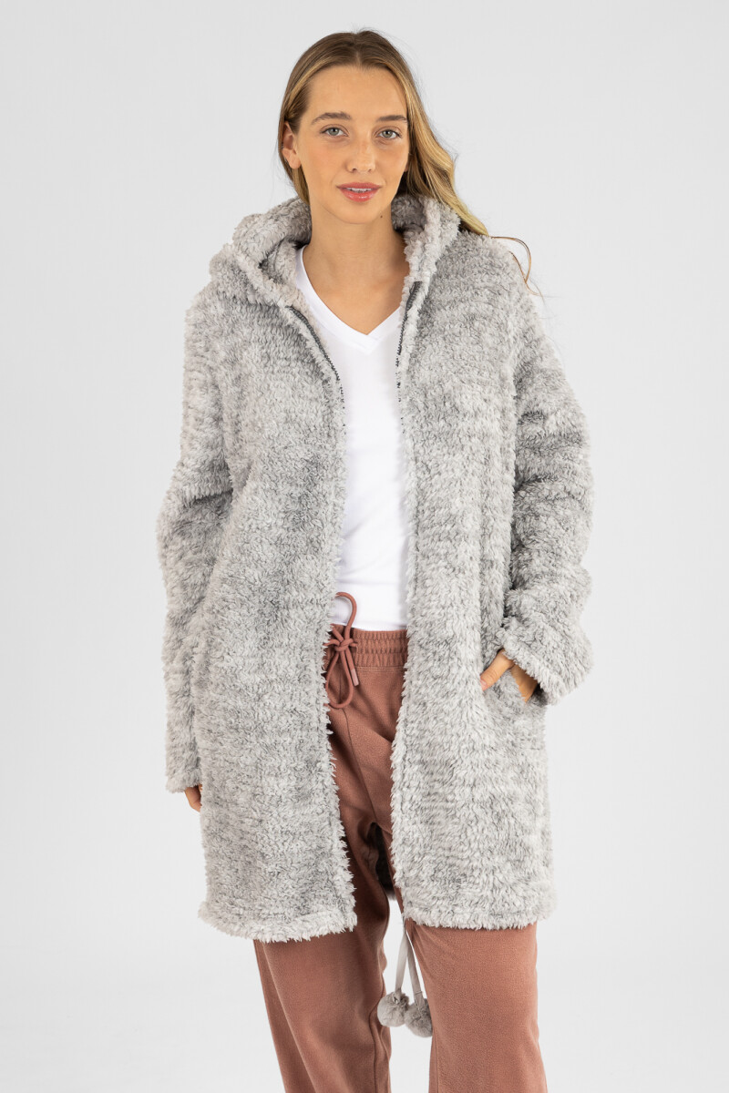 Bata pom melange Gris