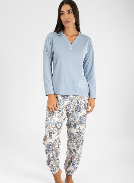 Pijama salvia Celeste