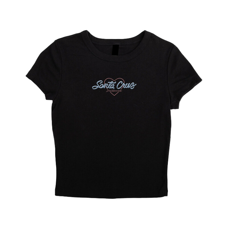 Remera Santa Cruz Crop Love - Negro Remera Santa Cruz Crop Love - Negro