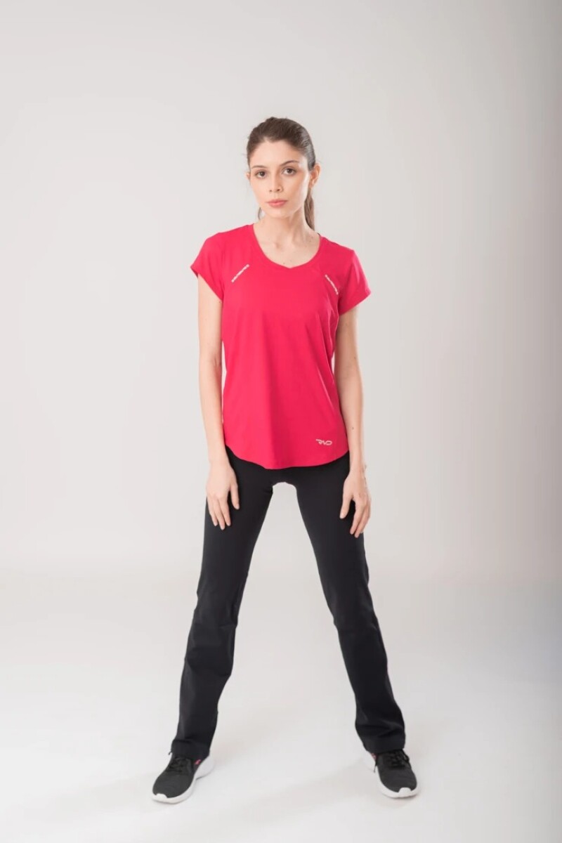 Remera con Reflectivos. Rojo