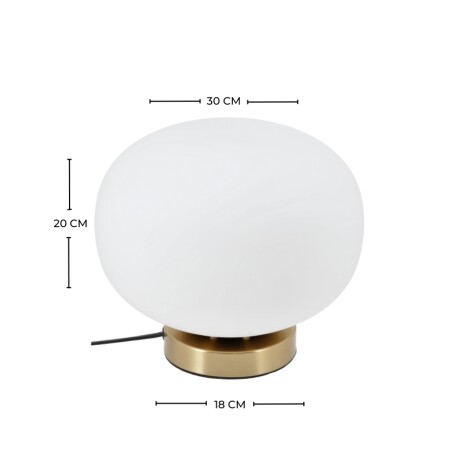 ARTEFACTO DECORATIVO DE<br /> ARTEFACTO DECORATIVO DE MESA NORWOOD - GOLD<br /> MESA NORWOOD - GOLD Lámpara de Mesa Norwood Dorada para Interior