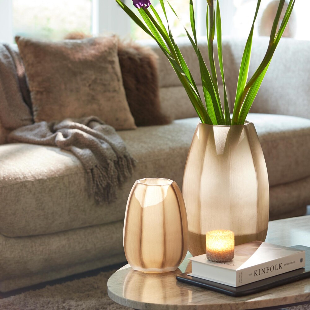 CANDELABRO SMALL VIDRIO GRIS MORITA