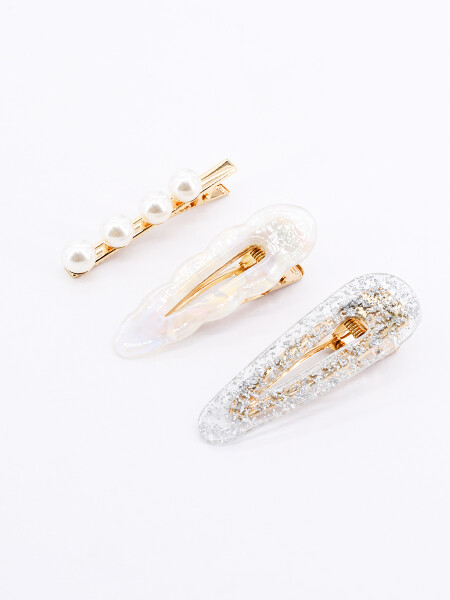SET PINZAS X 3 DORADO
