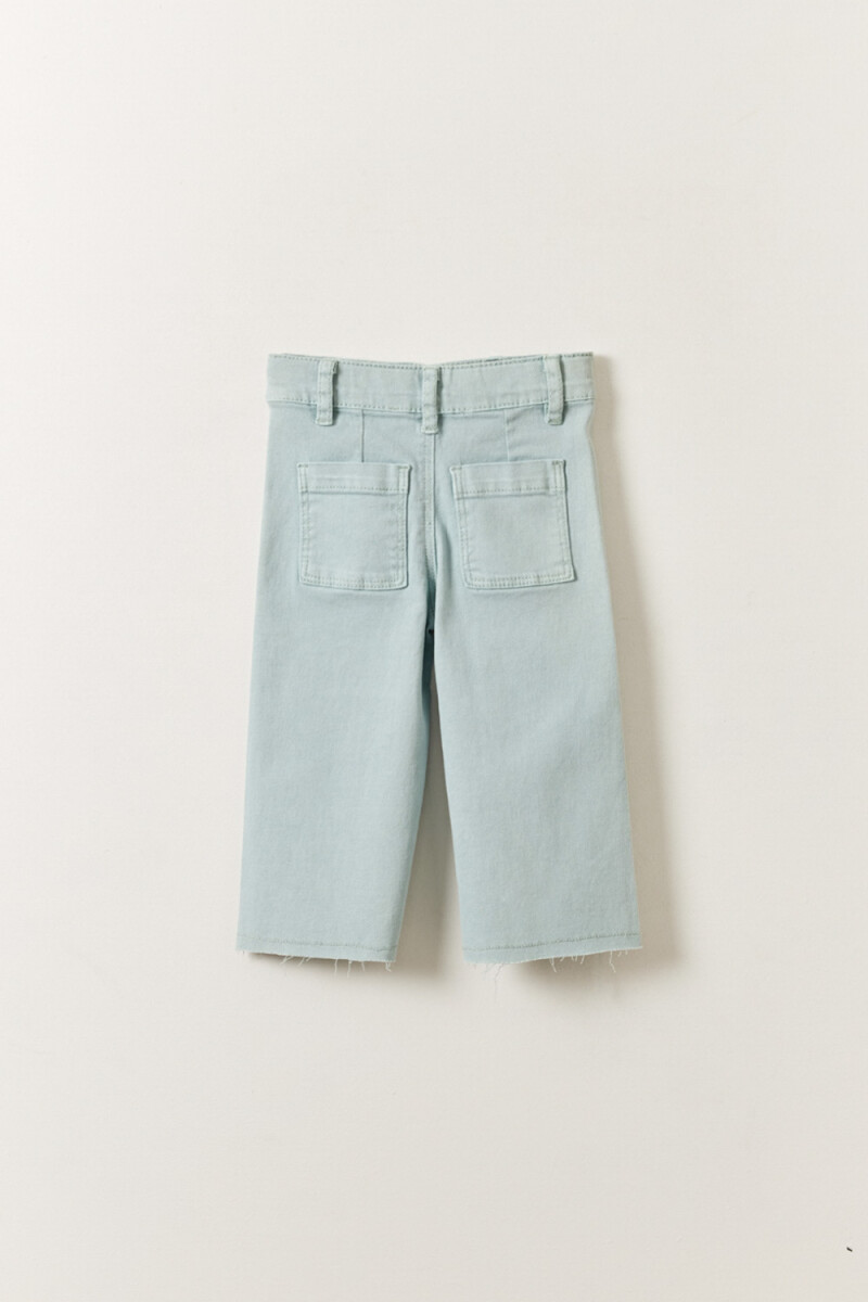 Pantalón jean ancho Celeste