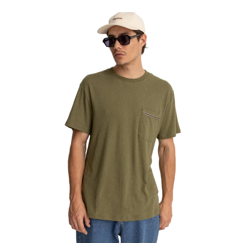 Remera Mc Rhythm Linen Ss T-Shirt - Verde Remera Mc Rhythm Linen Ss T-Shirt - Verde