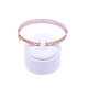 Pulsera oro 18k con corindones rosa y brillantes. Pulsera oro 18k con corindones rosa y brillantes.
