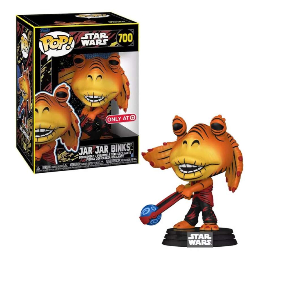 Jar Jar Binks Star Wars - [Exclusivo - Black Light Glow] - 700 