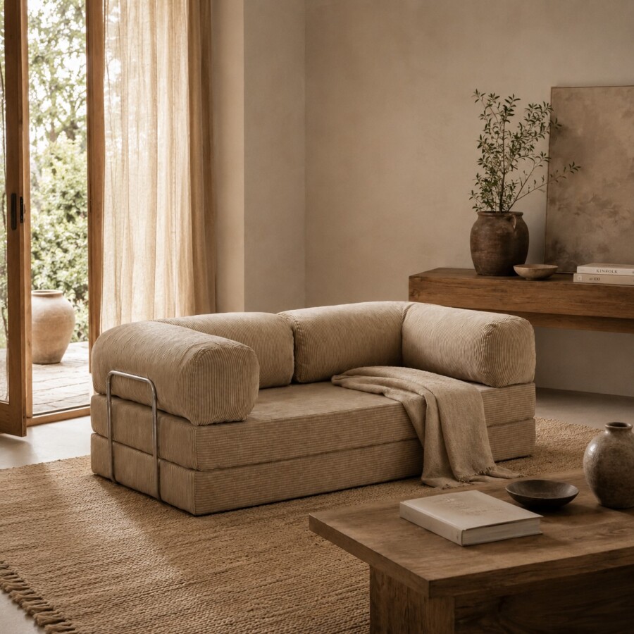 Sillón Cama Teddy Light Brown | PREVENTA