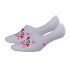 Medias Crocs Wide Mouth Hidden Liner (Hearts) Unisex White