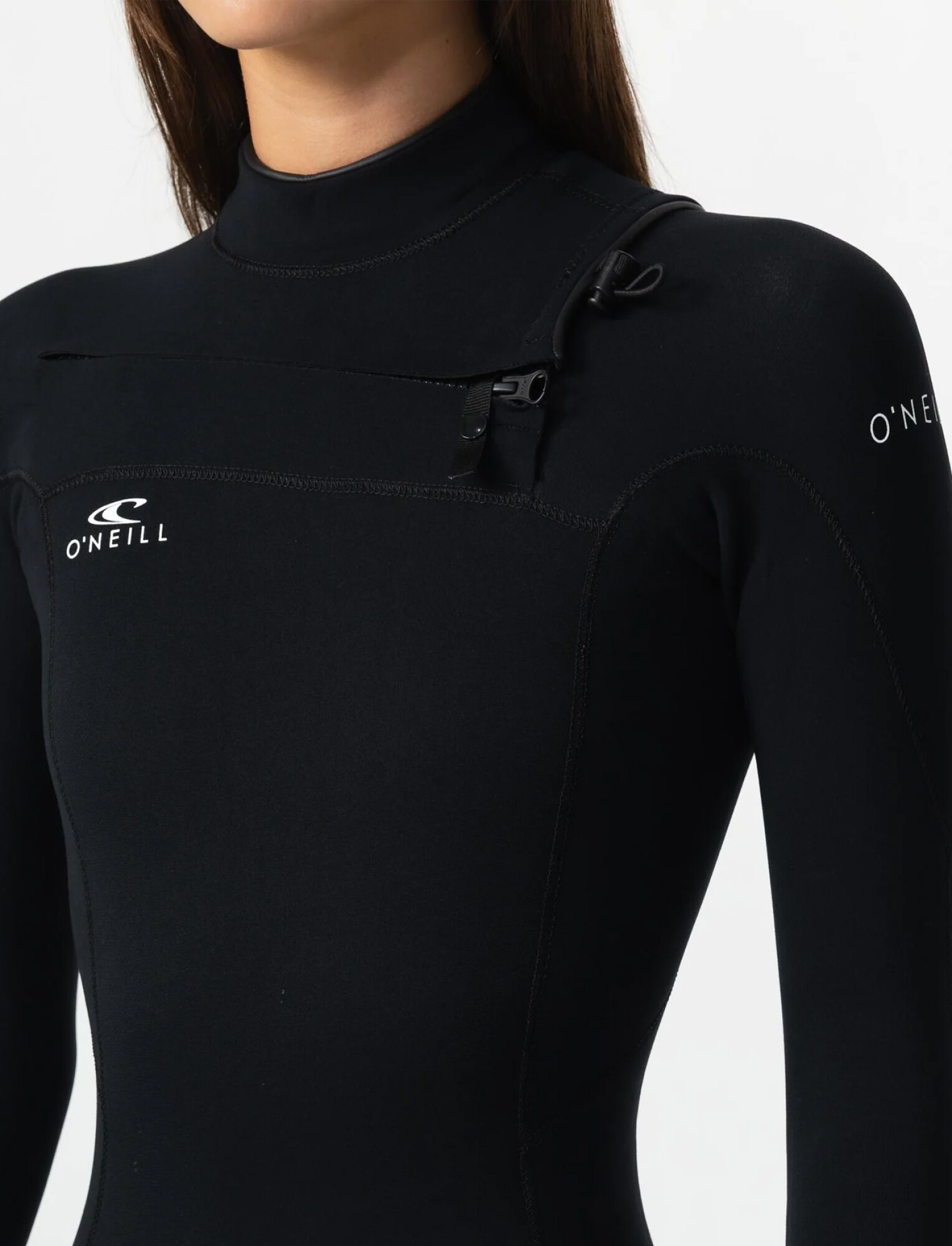 Reactor II Dama 4/3mm - Chest Zip Full Wetsuit - Black — ONeill