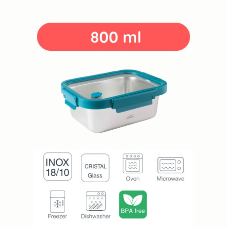 Recipiente rectangular taper 800 ml Etern Lacor Recipiente rectangular taper 800 ml Etern Lacor