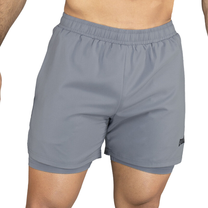 SHORT MEN POLY VERLAST 2-IN-1 URBAN 5"-CH CHARCOAL