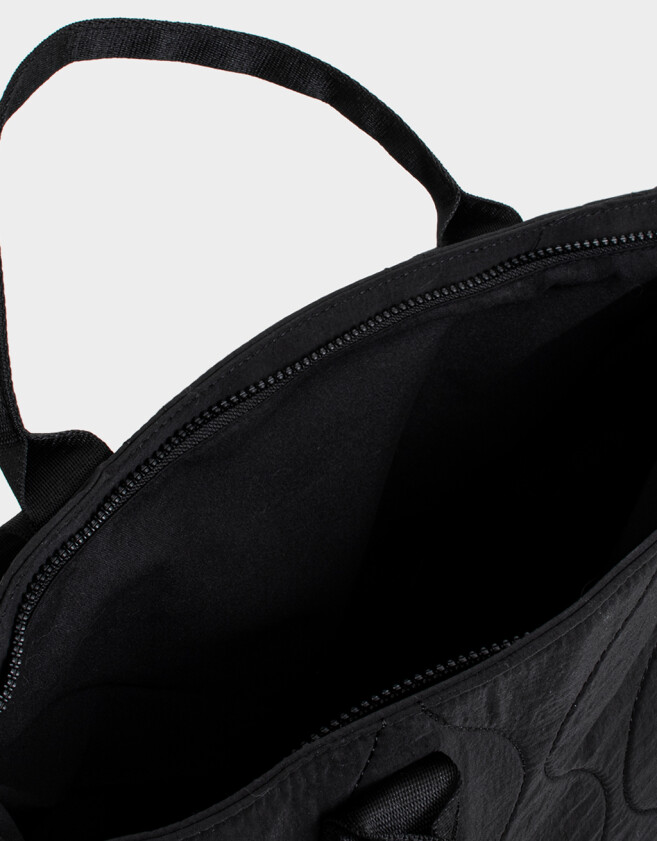 Shopper Puffy Cartera Shopper Acolchada - Negro