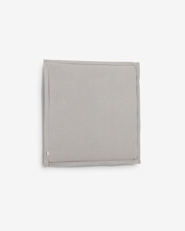 Cabecero desenfundable Tanit de lino gris para cama de 90 cm