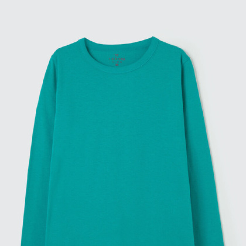 CAMISETA ML MASC VERDE OSCURO
