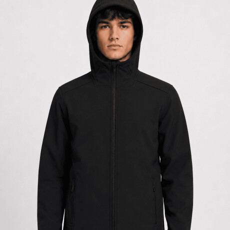 Campera Neopreno Con Capucha Negro