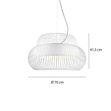 LUMINARIA COLGANTE SABINA Luminaria Colgante Sabina Blanca