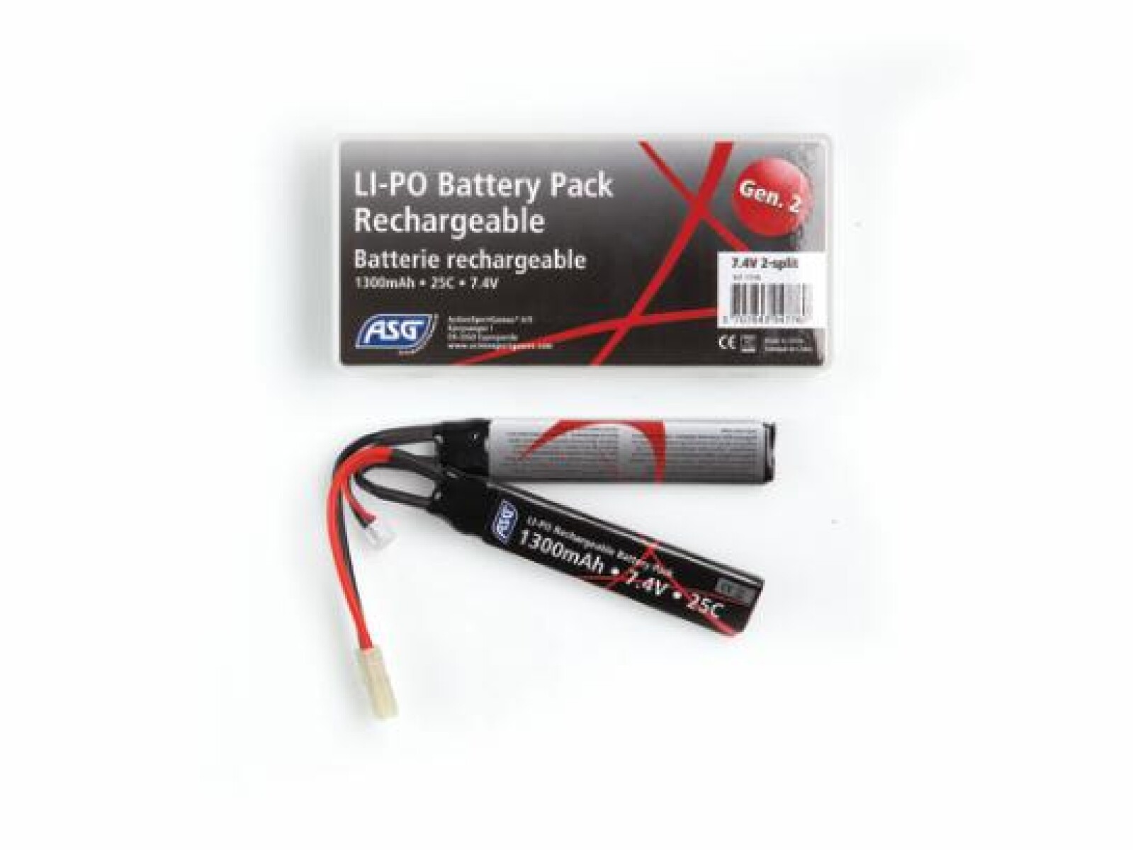 Batería Li-Po 7.4V 1300mAh 25C 