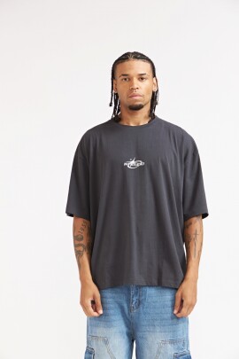 REMERA BOXY METAL GRIS