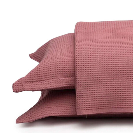 Juego Colcha y Funda Piquet Dohler 1 Plaza 100% Algodón Rosa