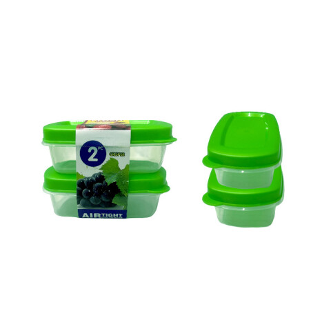 OUTLET Contenedor plástico 2 pcs 12*4.5 cm Outlet Contenedor Plástico 2 Pcs 12*4.5 Cm