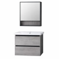 CONJUNTO MUEBLE DE BAÑO SUSPENDIDO MODELO 2023-60-5 / MUEBLE + BACHA + BOTIQUIN CON ESPEJO Conjunto Mueble De Baño Suspendido Modelo 2023-60-5 / Mueble + Bacha + Botiquin Con Espejo