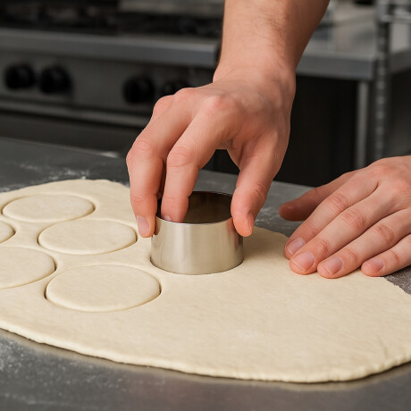 Aro Cortante Redondo de Acero Inoxidable 8 x 4.5 cm Aro Cortante Redondo de Acero Inoxidable 8 x 4.5 cm