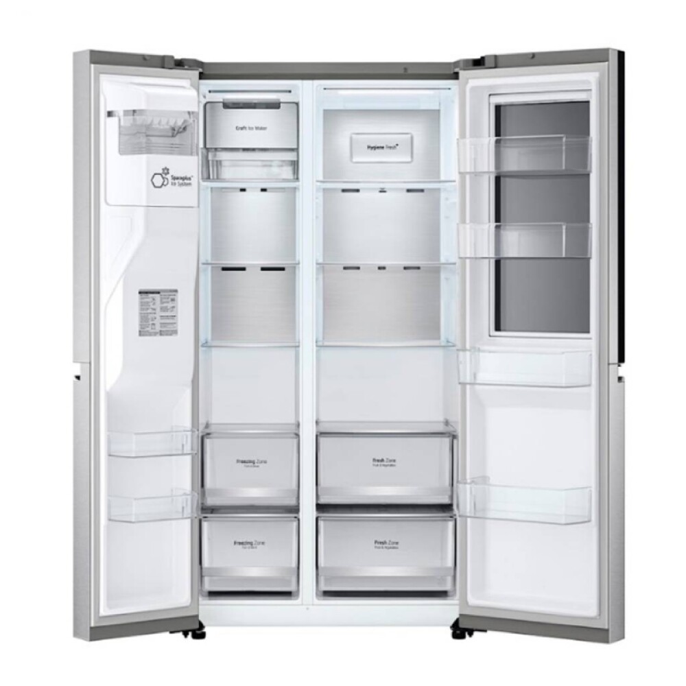 Refrigerador LG inverter InstaView 674L GS66SXSC acero inoxidable