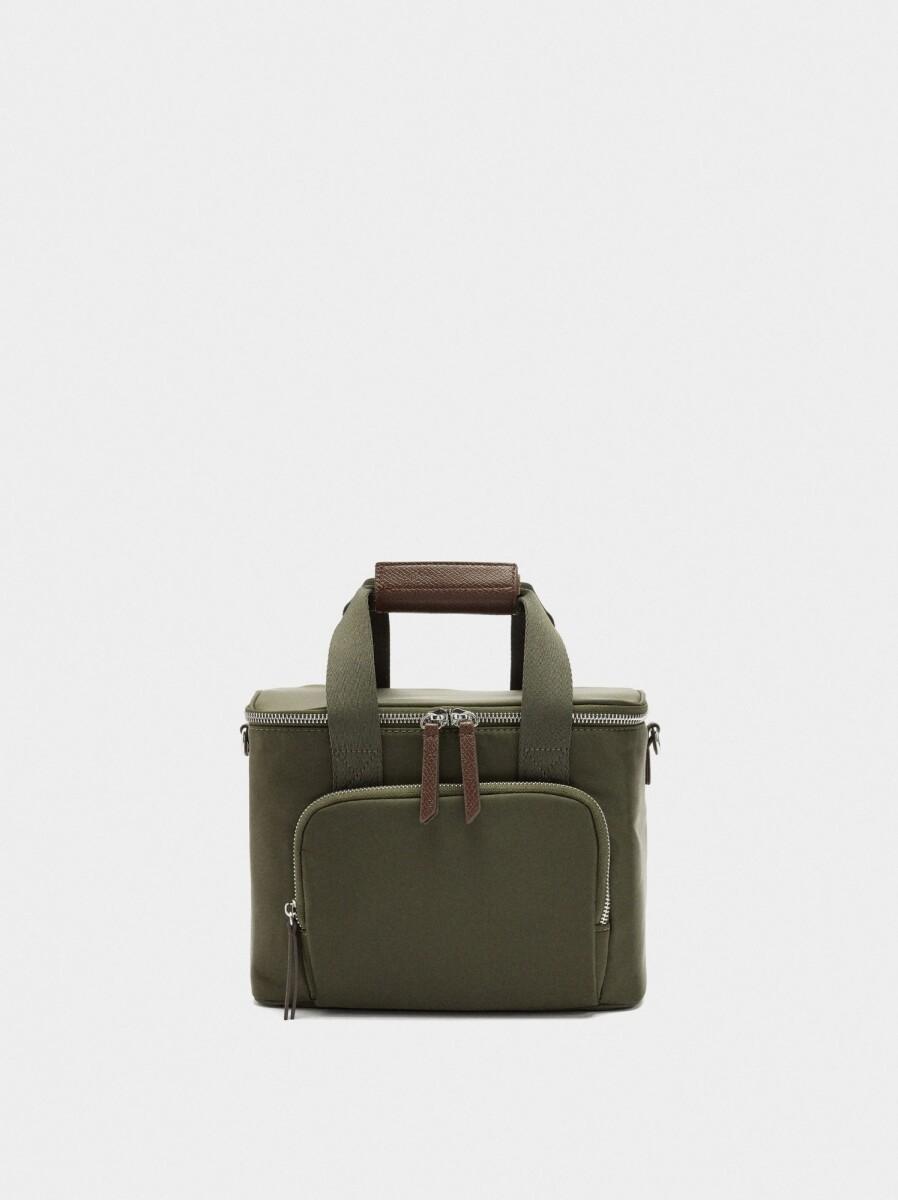 Bolsa Porta-Alimentos De Nylon - caqui 
