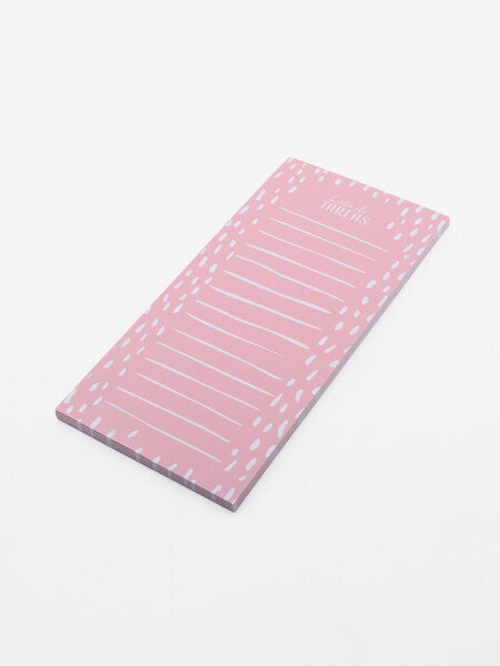 PLANIFICADOR SEMANAL TAREAS ROSADO