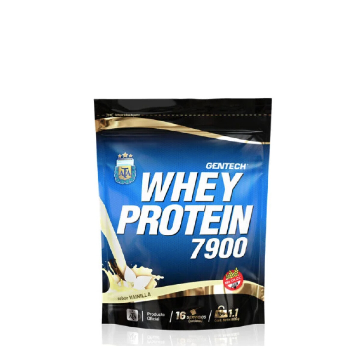 Suplemento Gentech Whey Protein 7900 500 grs - Sabor Vainilla - Vainilla 