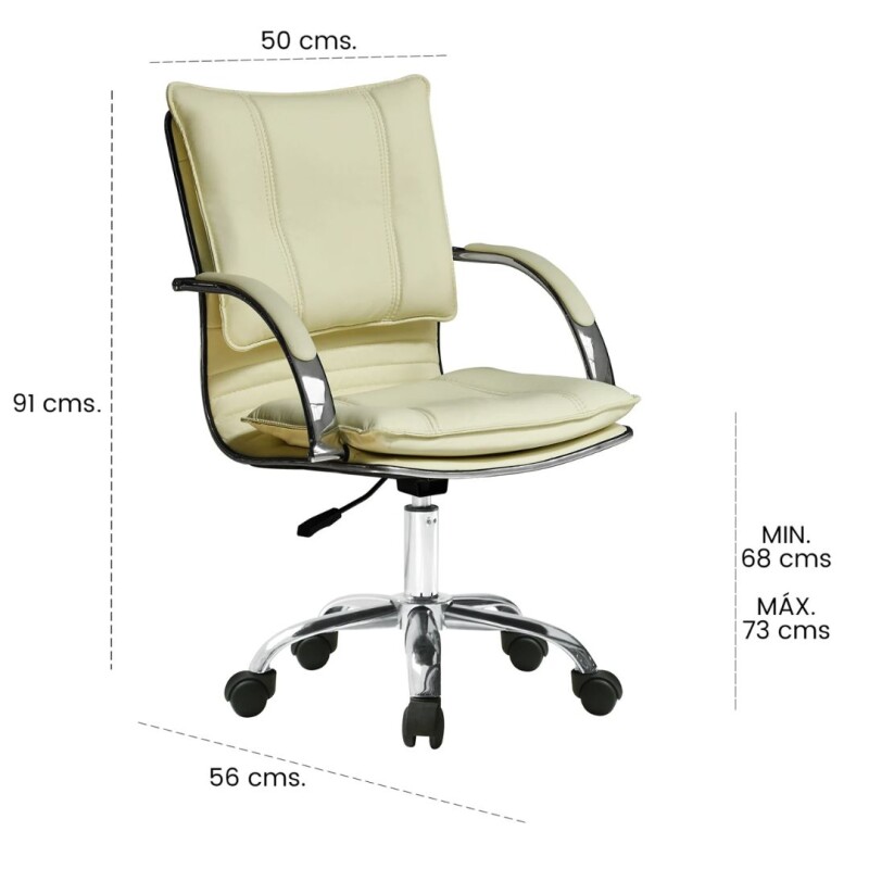 Silla Ejecutiva Donna HY-812 Beige Silla Ejecutiva Donna HY-812 Beige