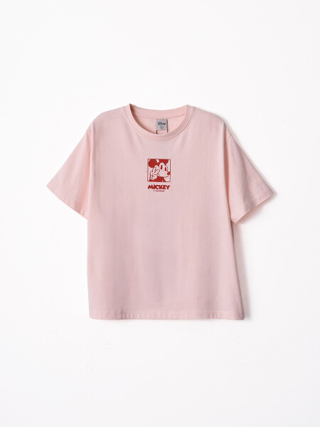 REMERA MICKEY AND FRIENDS ROSA CLARO