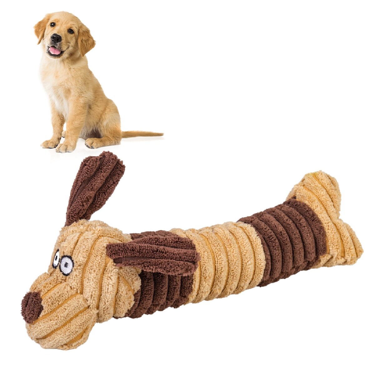 Juguete Peluche Perro Mascota Masticable Animales Calidad - Color Variante Perro 