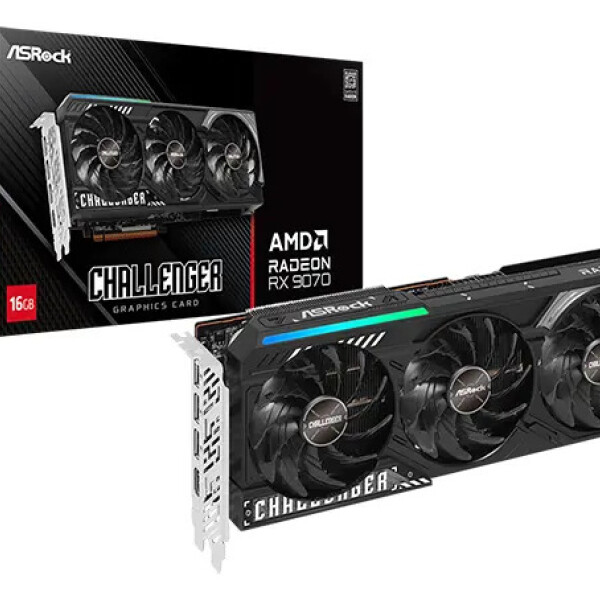 Tarjeta De Video Radeon Rx 9070 16gb Gddr6 TARJETA VIDEO ASROCK RX9070 CHALL 16GB