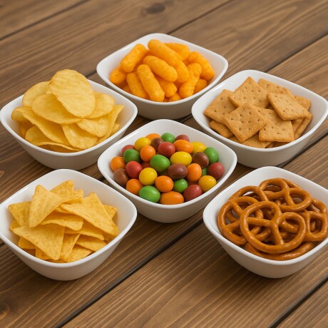 Set x6 bowl semicuadrado BLANCO