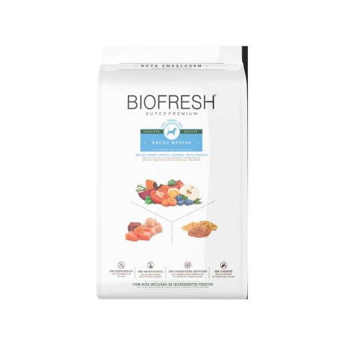 Biofresh Perro Adulto Raza Mediana 3kg | Nutrición Completa Biofresh Perro Adulto Raza Mediana 3kg | Nutrición Completa