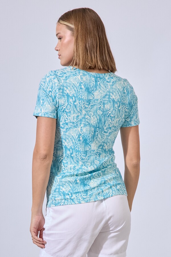 Remera Print CELESTE/MULTI