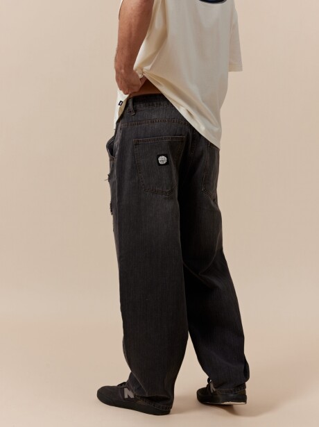 Pantalon denim Baloon NEGRO JEAN