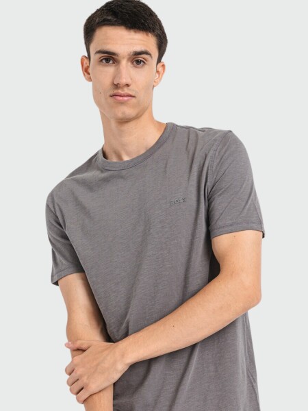 Hugo Boss - Remera regular Fit en algodón Gris