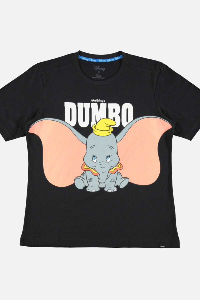 T-shirt de mujer Dumbo NEGRO
