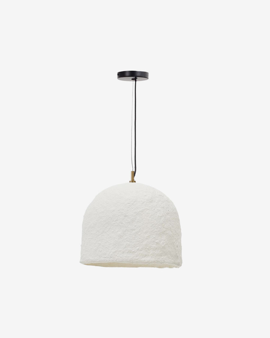 Lámpara de techo Sineu de papel maché blanco Ø 34,5 cm Lámpara de techo Sineu de papel maché blanco Ø 34,5 cm