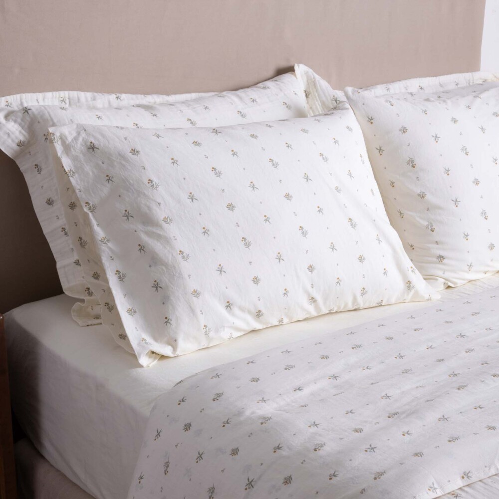 JGO SÁBANAS, 1 PLAZA ALGODON MULTICOLOR 180H GARMENT WASHED FLOR