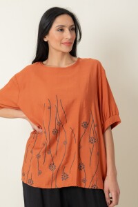 BLUSA BANKSIA Terracota