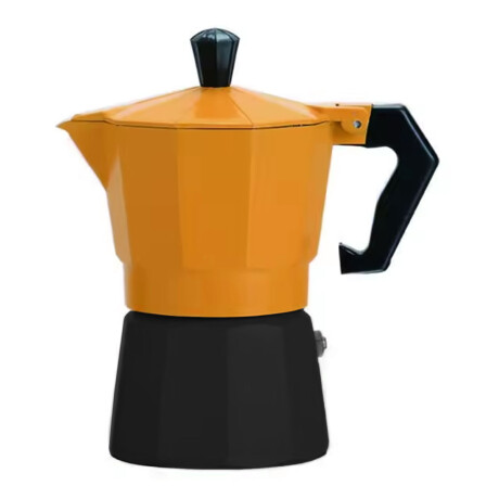 Cafetera Italiana de Aluminio 3 Tazas Naranja