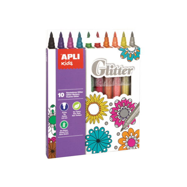 Marcador con glitter - Apli Única