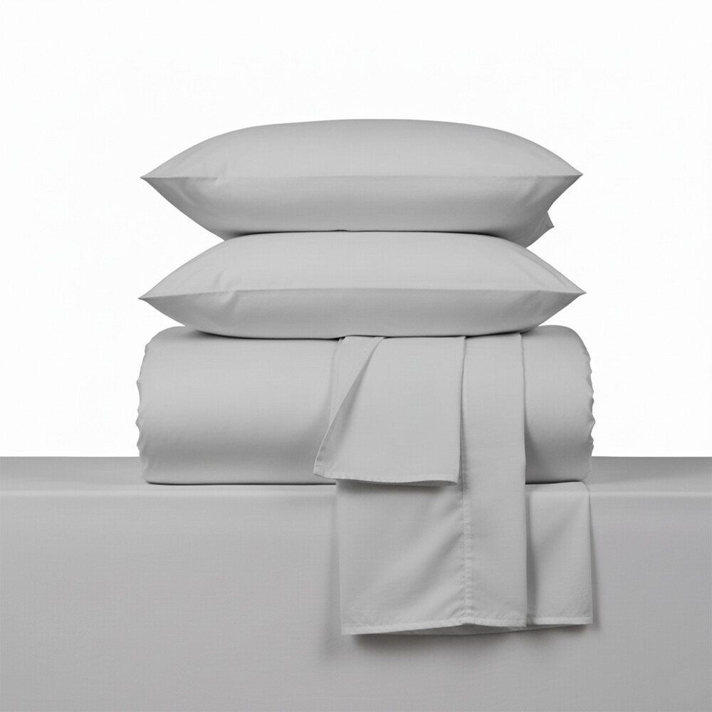 Juegos de Sabanas 2 Plaza 200 Hilos - Pilar Gris