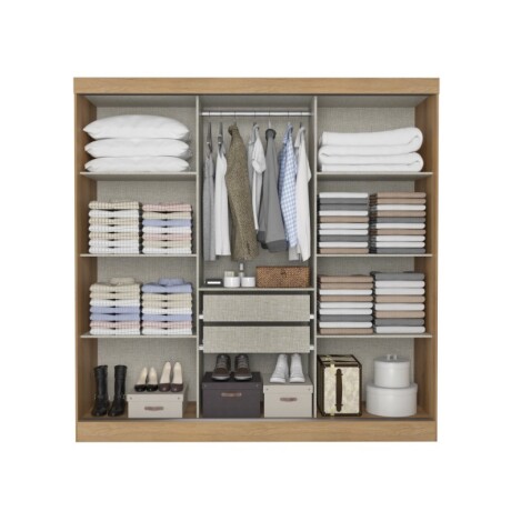 ROPERO 3P VISION CAPUCCINO / CACAU OFF WHITE GLASS REVERSIBLE THB ROPERO 3P VISION CAPUCCINO / CACAU OFF WHITE GLASS REVERSIBLE THB