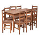 Juego de Comedor 8 Sillas Madera Natural Rústico Estilo Mexicano Mesa 180 cm Juego de Comedor 8 Sillas Madera Natural Rústico Estilo Mexicano Mesa 180 cm